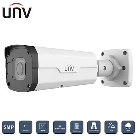 Uniview UNV5MP LightHunter Bullet IP Camera(Premier Protection, WDR, Lowcost Full Cable, PoE, Electrical Interfa UNV-2325SB-DZK-I0